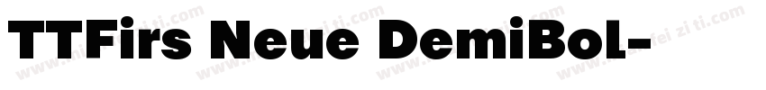TTFirs Neue DemiBol字体转换